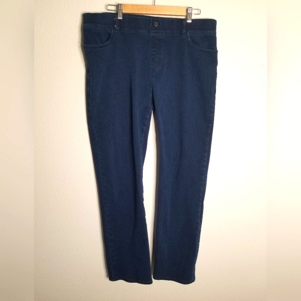 Betabrand XXL denim pull-on jeans
